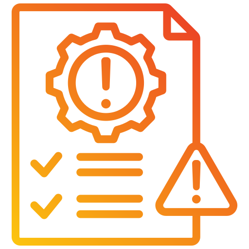 evaluación de riesgos icono gratis