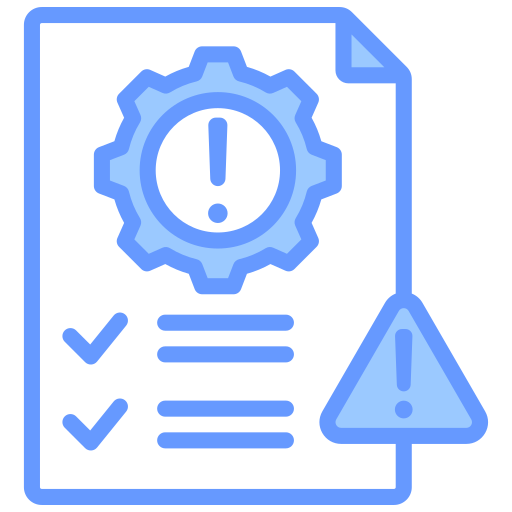 evaluación de riesgos icono gratis