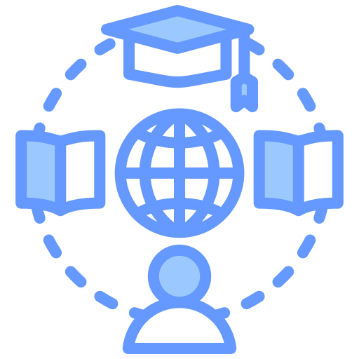 educación en línea icono gratis