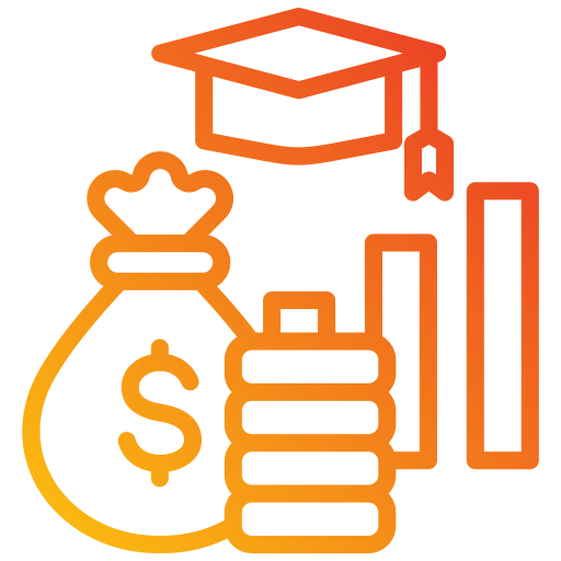 préstamo estudiantil icono gratis