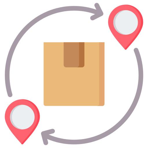 cadena de suministro icono gratis