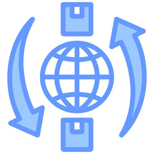 comercio global icono gratis