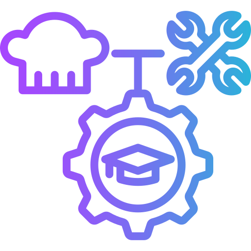 escuela vocacional icono gratis