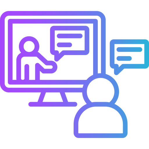 formación en línea icono gratis