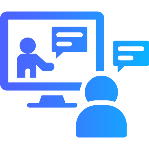 formación en línea icono gratis