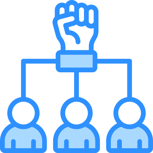 cohesión del equipo icono gratis