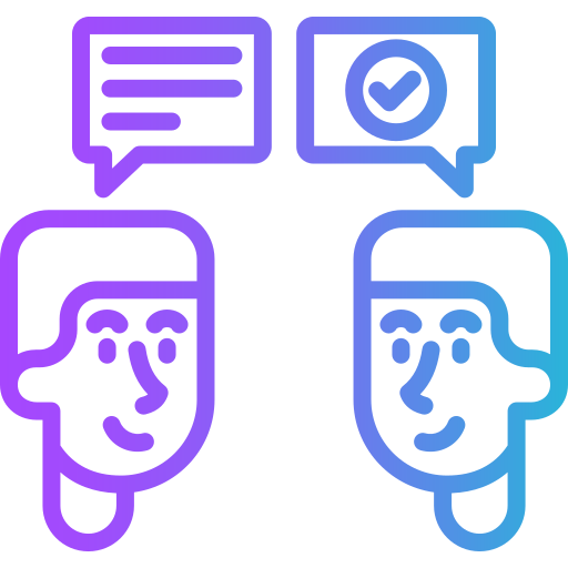 comunicación verbal icono gratis