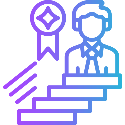 Éxito profesional icono gratis