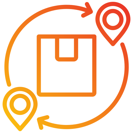 cadena de suministro icono gratis