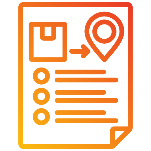 documentos de entrega icono gratis