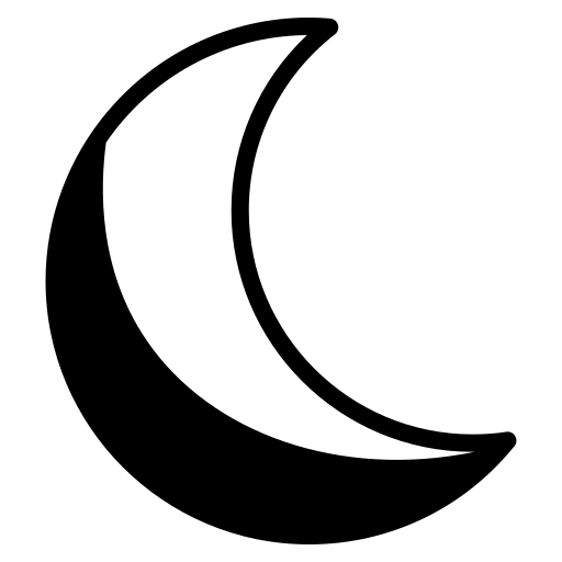 lua crescente grátis ícone