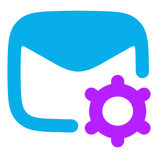 configuración de correo icono gratis