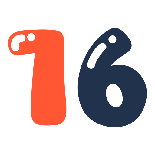 열여섯 무료 아이콘