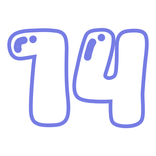 catorce icono gratis