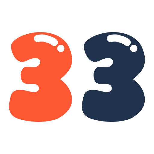 treinta y tres icono gratis