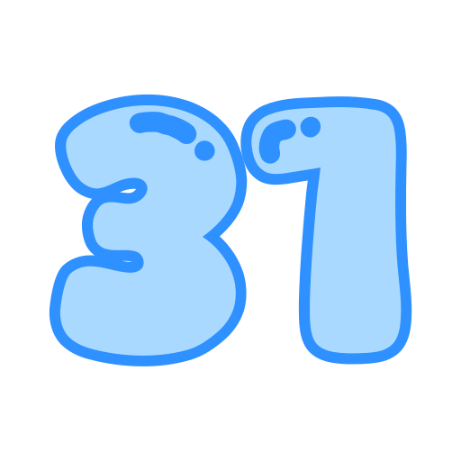treinta y uno icono gratis