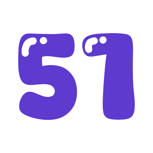 cincuenta y uno icono gratis