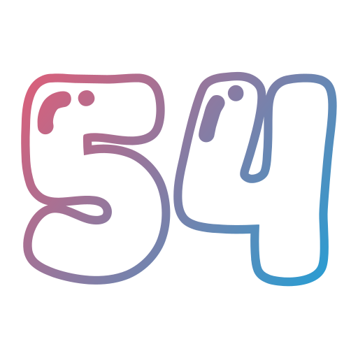 Fifty four free icon