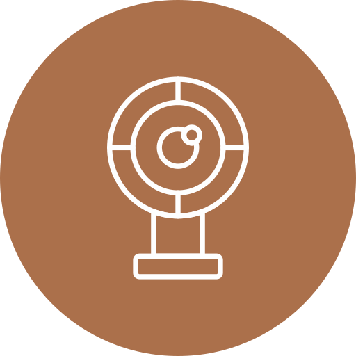 webcam ronde Icône gratuit webcam ronde Icône gratuit