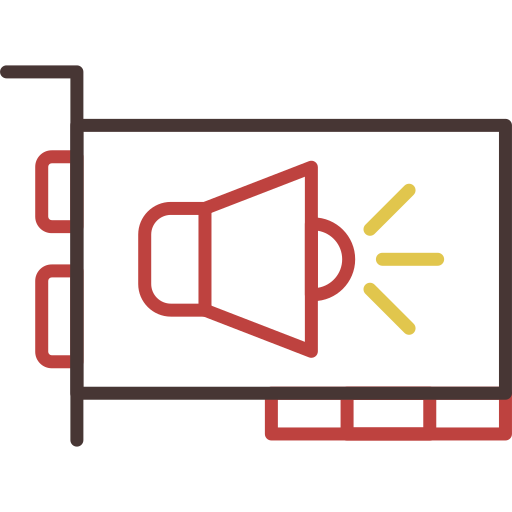 tarjeta de sonido icono gratis