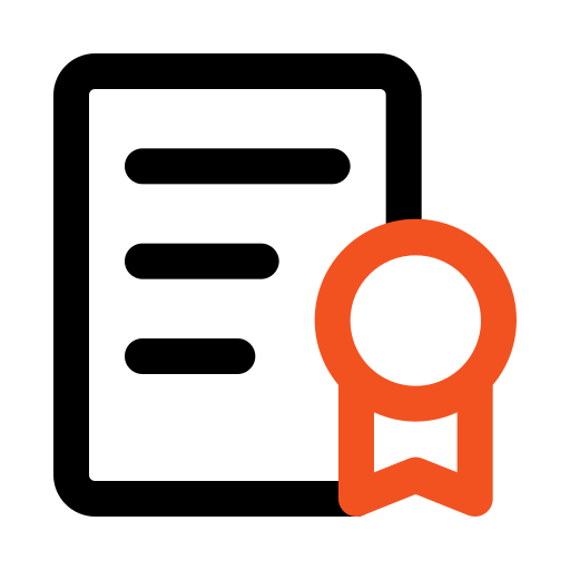 certificado icono gratis