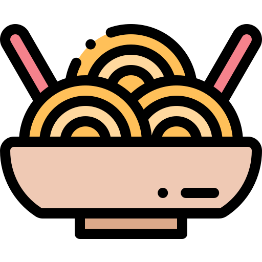 Fideos icono gratis