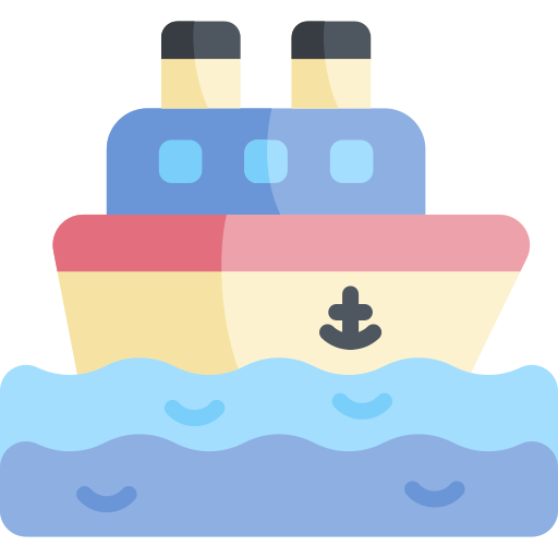 Ship Kawaii Flat icon