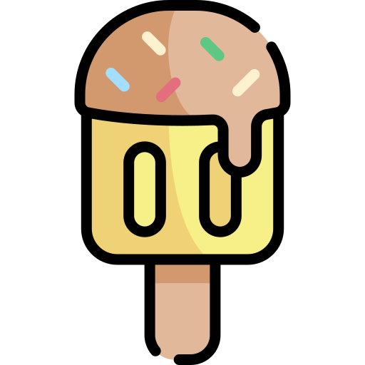 Popsicle Kawaii Lineal color icon