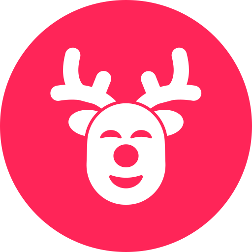 reno de navidad icono gratis