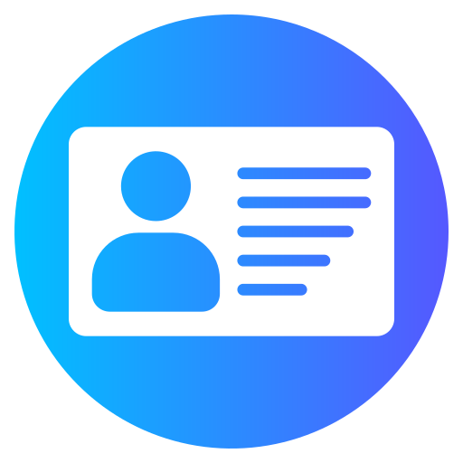 tarjeta de identificación icono gratis