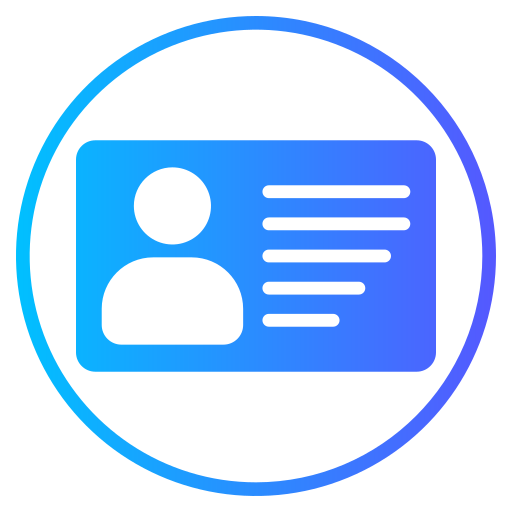 tarjeta de identificación icono gratis