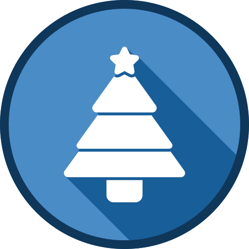 árbol de navidad icono gratis