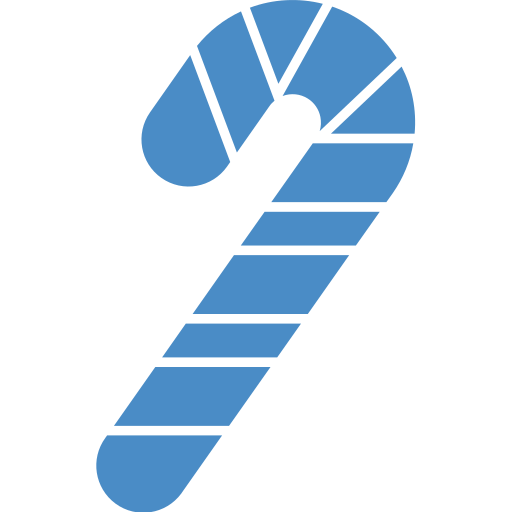 bastón de caramelo icono gratis