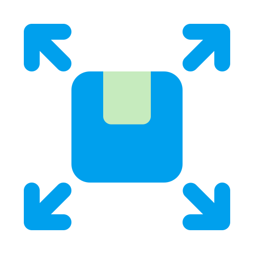 distribución icono gratis