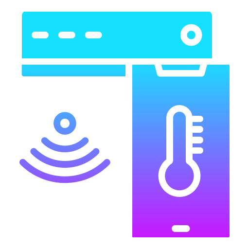 aire acondicionado inteligente icono gratis