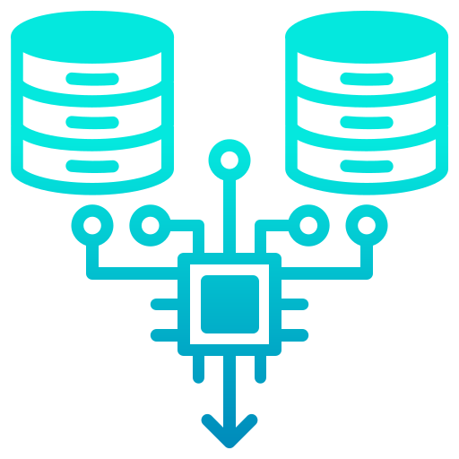 ia de datos icono gratis