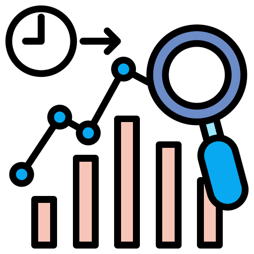 gráfico predictivo icono gratis