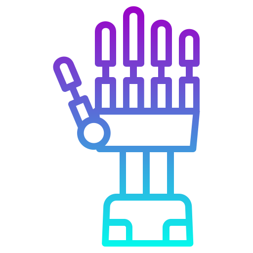main robotisée Icône gratuit main robotisée Icône gratuit