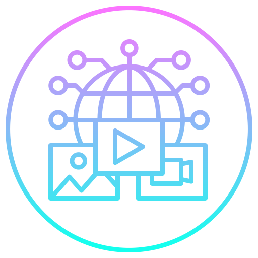 medios de comunicación icono gratis