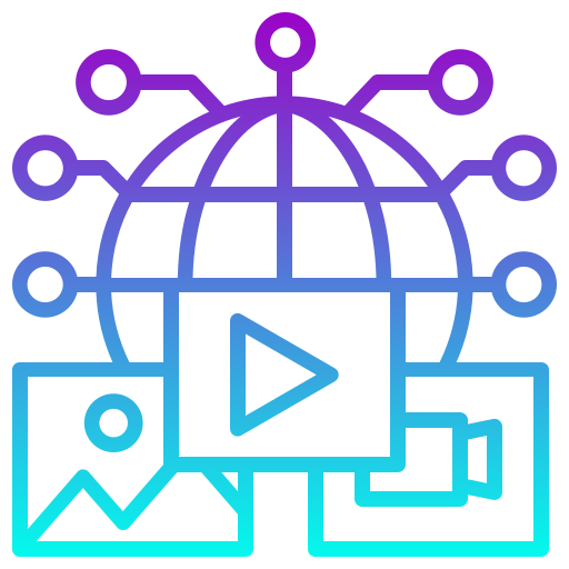 medios de comunicación icono gratis