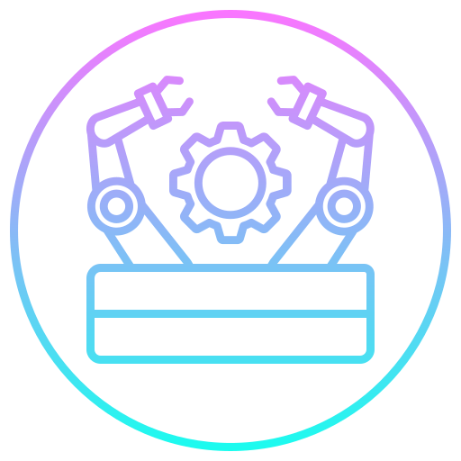 automatización de procesos robóticos icono gratis