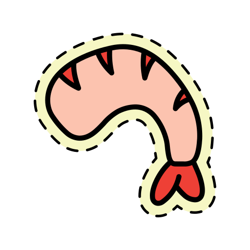 camarón icono gratis