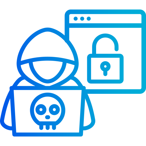 delito cibernético icono gratis