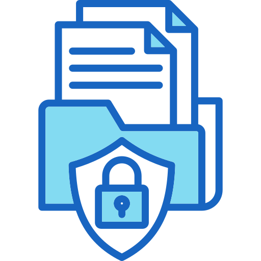 seguridad de datos icono gratis
