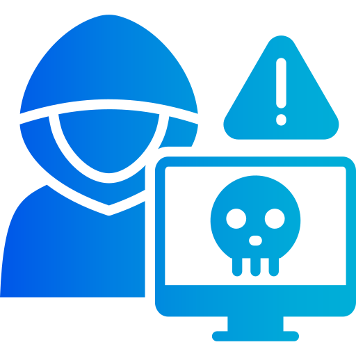 delito cibernético icono gratis