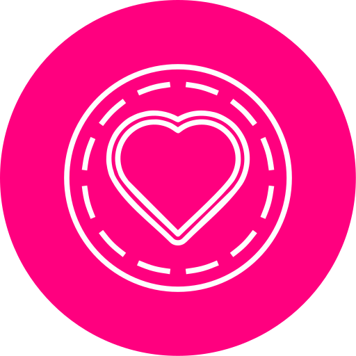 corazón de neón icono gratis