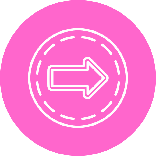 flecha de neón icono gratis