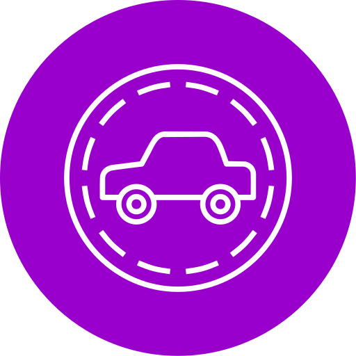 coche de neón icono gratis