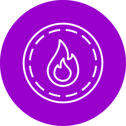 fuego de neón icono gratis