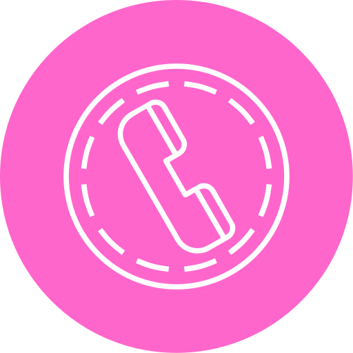 teléfono de neón icono gratis